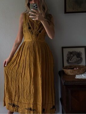 vintage embroidered maxi